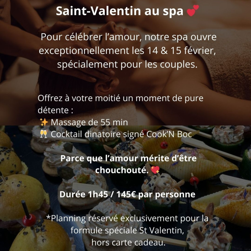 Massages et cocktail dinatoire